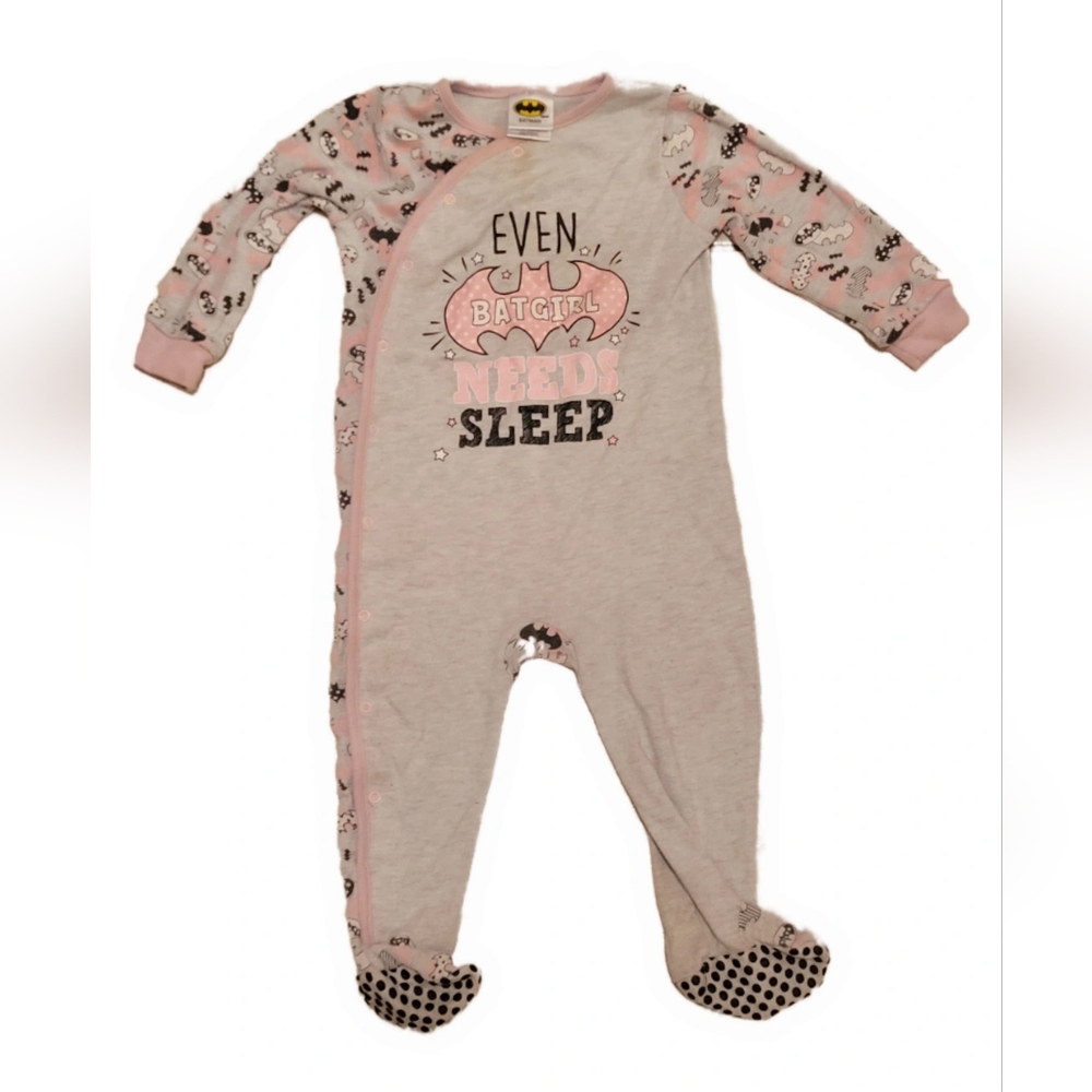 Batman Kids Pajama Set - Black and Pink - Picture 2 of 7